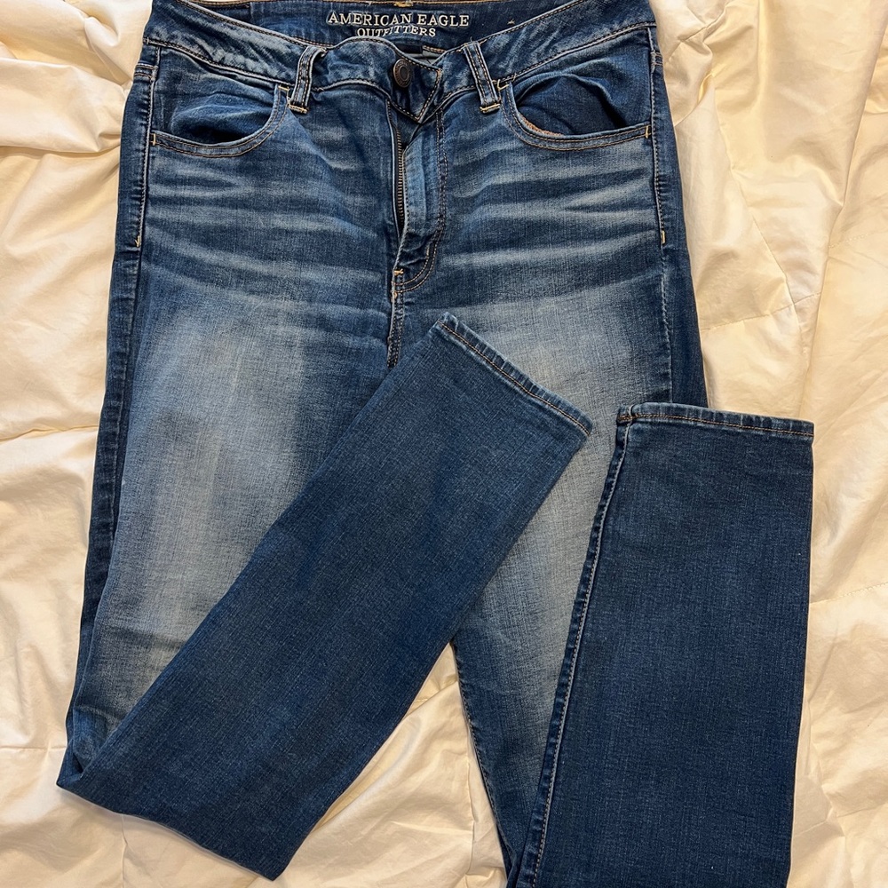 American Eagle Super Super Stretch Hi-Rise Jegging, 12L, EUC